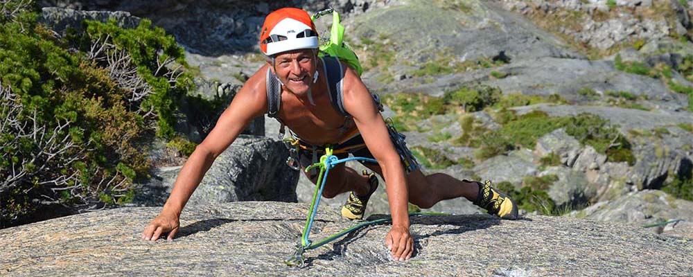 Martin Gerber am Klettern in der Handegg